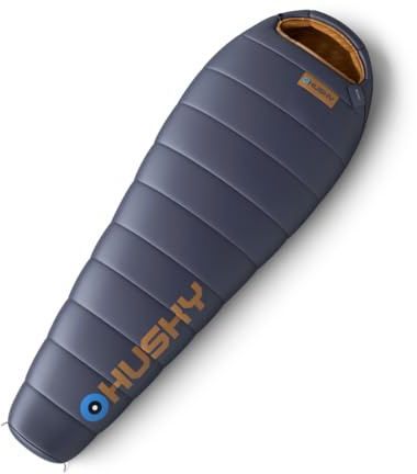 Husky Musset Schlafsack 3 Jahreszeiten, Warmer Mumieschlafsack für Erwachsene, Sommerschlafsack für Camping, Trekking und Outdoor