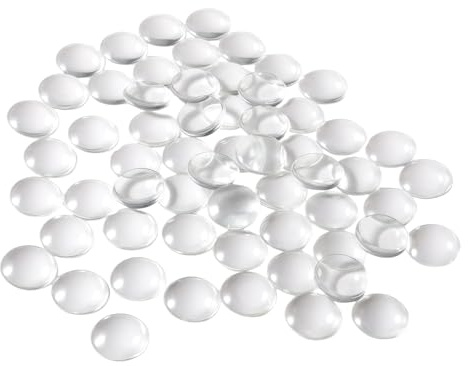 Runde Glas-Cabochons mit flacher Rückseite, 25 mm Durchmesser, transparent, flache Rückseite, Kuppelsteine, Imitation Edelsteine für Foto-Anhänger, DIY, Handwerk, Schmuckherstellung, 50 Stück