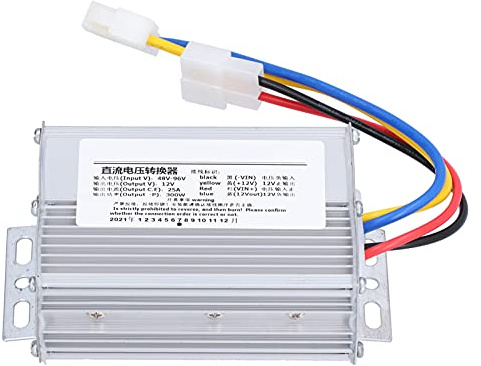Convertidor de Voltaje CC de 48V-96V a 12V, Salida 25A, Aleación de Aluminio, Impermeable y Resistente, Transformador de Suministro de Alimentación