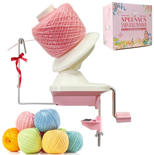 SPEENSUN Yarn Winder, ABS Yarn Ball Winder, 3.5 oz Capacity | Easy-Fit Yarn Cake Winder, Quiet Operation, Neat Cakes, Designed for Knitting & Crochet Enthusiasts