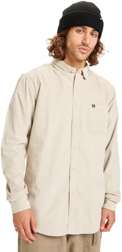 Quiksilver Smoke Trail Cord - Langärmliges Hemd - XL - Grau.