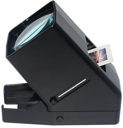 COYEUX 35-mm-Dia- und Filmbetrachter, 3-fache Vergrößerung, LED-Beleuchtung, Farbtemperatur 6000 K, für alte Dias und 35-mm-Filmnegative