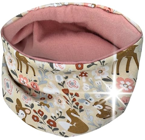 HECKBO 360° Reflektor Kinder Beanie Mütze oder Loop Schal - Vlies Stoff oder Jersey innen für Sommer Frühling Herbst Winter