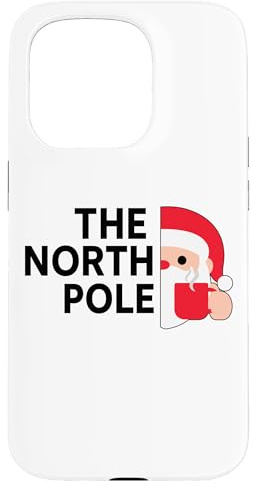 The North Pole X Funny Santa Weihnachten Christmas Xmas Hülle für iPhone 15 Pro