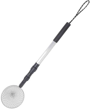 QLoztyse Écumoire de Pêche sur Glace Réglable, Accessoires de Pêche sur Glace, Poteau Télescopique, Louche à Glace Portable, Outil de Pêche sur Glace d'hiver, 11 cm
