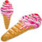 Intex 58762EU Luftmatratze, ''Ice Cream MAT'', 224 x 107 cm