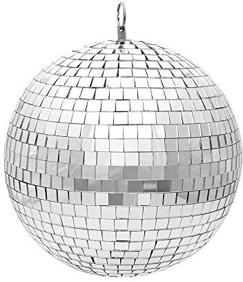 BeamZ MB20 - Disco Kugel 20 cm, Spiegelkugel, Discokugel, Disco Ball, Party Gadgets, Spiegelball mit stabiler Metallöse, Partylichteffekt für Clubs, Bars und Discotheken