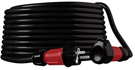 Cavo di prolunga per cantieri, 230 V, IP44, 3 x 1,5 mm2, Schuko, per esterni, Doktorvolt®, cavo di alimentazione fino a 50 m
