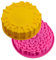 JAHEMU Moule en Silicone Antiadhésif Happy Birthday Moules à Gâteau Forme de Fleurs Chrysanthème Moule de Cuisson Gâteaux Pâtisseries Pain Tartes Plateaux de Cuisine pour Fête d'anniversaire 2 PCS