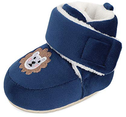 MK MATT KEELY Stivali da Neve Neonato Scarpe Invernali da Neonata Caldi con Anti Slip Suola Morbida Spessa,Marina Militare,0-6 Mesi