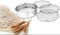 Stainless Steel Interchangeable 4 Mesh Sieve Silver, 20 cm Mesh Wire Net Round Sifter 4 in 1 Kitchen Baking Flour Powdered Icing Sugar Sifting Strainer Filter Atta Wheat Rice Maida Chalni