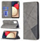 nancencen für iPhone 7 / iPhone 8 / iPhone SE 2020 Handyhülle, Mode Retro Liniensinn Flip Cover Schutzhülle mit [2 Kartensteckplatz] [Ständerfunktion] Magnetverschluss Design - Grau