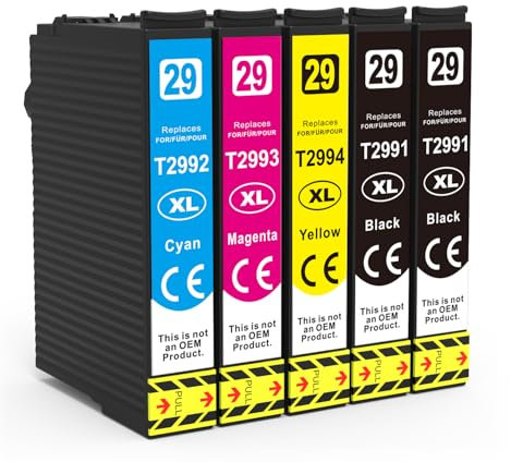Multipack 29XL Patronen für Epson 29XL 29 XL für Epson XP-342 XP-352 XP-255 XP-245 XP-332 XP-452 XP-442 XP-345 XP-445 XP-235 XP-435 XP-432 XP-335 tintenpatronen (2Schwarz 1Cyan 1Magenta 1Gelb)