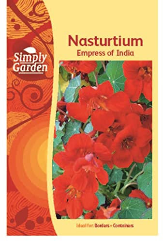Simply Garden Nasturtium Empress of India Seeds Grow Your Own Flowers Plants