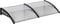 Outsunny Tejadillo de Protección 200x96x27 cm Marquesina Exterior para Puertas y Ventanas contra Sol y Lluvia con Soporte de PP Policarbonato Transparente
