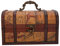 Vintage Deko Holz Schatzkiste, 18x11x10cm Chinesischer Stil Oriental Treasure Chest Retro Schatztruhe Piratenkiste Schmuck Spielzeug Holzkiste für Bücher Karten Sammlung Geschenke
