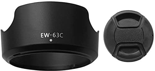 EW-63C Lens Hood+Lens Cap Cover for Canon EF-S 18-55mm f/3.5-5.6 is STM(Not for IS II),EF-S 18-55mm F4-5.6 is STM Lens, HUIPUXIANG 58mm Lens Capfor EOS D4000 D1300 D1200 850D 90D 80D 77D 70D 250D 200D