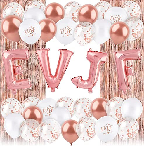 EVJF Decoration Ballon, Bride to Be Decoration, EVJF Ballons, Rose Gold Ballons, Accessoire Enterrement de Vie de Jeune Fille pour EVJF Decorations, Hen Party, Bride to Be Décoration