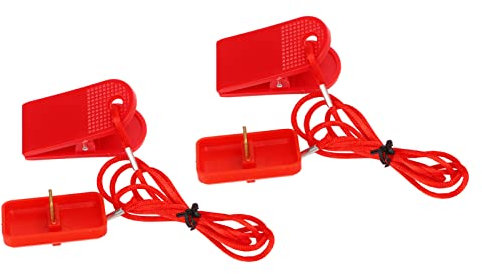 Ersatz-Laufband-Sicherheitsschlüssel, 2 Stück Laufband-Universal-Sicherheitsschlüssel für die Meisten Laufbänder, Laufband-Sicherheitsschalter Universal-Laufband-Sicherheitsschloss Not-Aus-Laufband