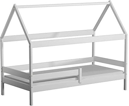 Générique Jules Hüttenbett aus Kiefernholz, 200 x 90 cm, mit 1 großer Schublade, Weiß