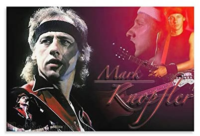 XINGSHANG Mark Knopfler Poster Rock Singer Poster Musik Poster Bild Druck Leinwand Poster Wandfarbe Kunst Poster Dekor Moderne Home Kunstwerke 30 x 45 cm