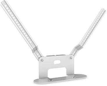 conecto, Soporte de Altavoz para Montaje Directo en el televisor para SONOS Beam Soundbar, Material: Acero y Aluminio, Blanco