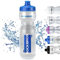 ROCKBROS Bidon Vélo 750ml Gourde Eau VTT Grande Bidon de Boisson PP5 sans BPA Bouteille pour Cyclisme Fitness Randonnée Décharge par Pression Transparent Blanc Noir Violet Bleu