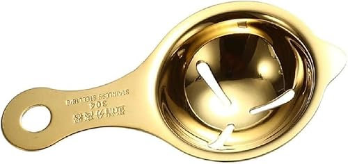 golden Egg filter kitchen accessories separation spoon stainless steel egg white separator tool egg separator tool egg separator cooking egg white separator spoon stainless steel