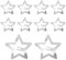 WLLHYF 10 fermagli per capelli a forma di stella, in metallo, color argento, graziosi, piccoli, antiscivolo, con stelle, per bambini, ragazze, donne, forcine per capelli, accessori per capelli a forma