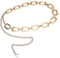 AMONENZ Taillengürtel Gold, Kettengürtel Damen, Verstellbare Hohlen Dünnen Gürtel, Mode Taille Kette, für Kleider, Lange T-Shirt Partei