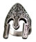 KONFEN Ring Verstellbar Silber Herren, Fidget Ring Spartanisch Helm Ringe Offen Verstellbare Men, Viking Zeigefinger Ringe Fußringe Zweifingerring Vintage Schmuck für Männer Herr Man Frauen Unisex