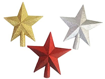 NOLITOY Zubehör 3st Anhänger Aufhängen Schicker Anhänger Christbaumspitze Mit Glitzerndem Weihnachtsbaumspitze Sternspitze Für Den Weihnachtsbaum Weihnachtsbaumanhänger Einfach Charme