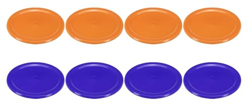 PATIKIL Air Hockey Pucks 2.5 Inch, 8Pcs Air Hockey Heavy Replacement Pucks for Game Tables Equipment Accessories, 4Pcs Per Color
