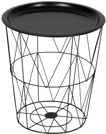 Atmosphera - Beistelltisch Kumi schwarz 40x37x37cm