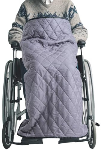 LPRYAO Rollstuhl Decke | Winter Dreilagige Verdickte Warme Erwachsene Rollstuhldecke Beindecke Kniedecke | Decke für Rollstuhlfahrer | Universelle Passform für Rollstühle (Hellgrau, 44.1 * 49.2inch)