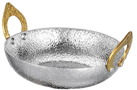 MagiDeal Thai Hot Pot Stockpot Riscaldamento rapido Domestico Facile da Pulire Kimchi Zuppa Pentola Padella Pentola per Campeggio Barbecue Festa Picnic Casa, Style a