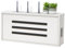 PZPIUGY Router Aufbewahrungsbox Schwebende Regale Wand WLAN Router Regal Wandmontage Kabel Organizer Box Wandbehänge TV Kabel Verstecken Box(White)