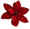 CNANRNANC 30 cm Weihnachtsblumen, weihnachtliche Glitzer-Weihnachtssterne, Weihnachtsbaumschmuck-Anhänger, handgefertigte Weihnachtsdekoration, künstliche Blumen(Rot)