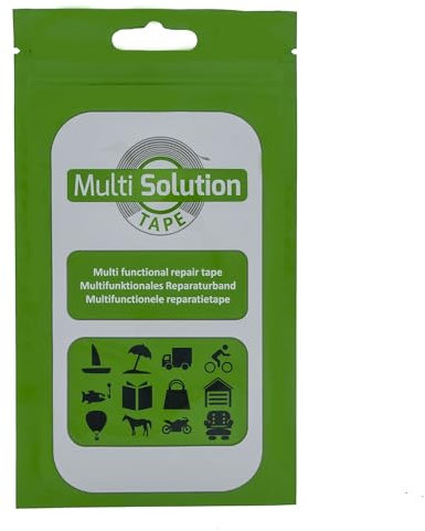 Toldoro Reparaturset für Sonnenschirme, Markisen & Sonnensegel, Reparaturband transparent, Selbstklebender Flicken durchsichtig