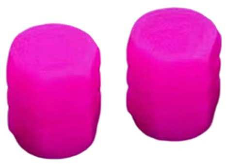 2x Auto Ventilkappen Abdeckungen Leuchtend für Universal Autos Elektrofahrzeug Rosa Rosa 2 Stück