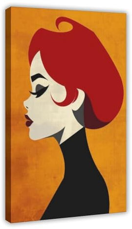 BNCEDJK Comic Redhead Poster auf Leinwand, Wandkunstdruck, Bild, Gemälde, 20 x 30 cm
