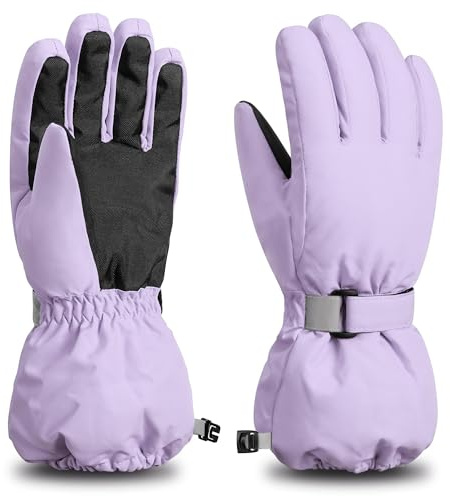 ThxToms Kinder Ski Handschuhe | Winter Snow Skihandschuhe -15℃ | Winddicht Wasserdicht Warm | Oxford Verdickt Kalt Wetter | Outdoor Sports Snowboard Skifahren | Junge Mädchen für 3-13 Jahre alt