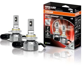 Osram NIGHT BREAKER LED SMART HIR2; bis zu 330% mehr Helligkeit; 6000K, LED-Fern- und Abblendlicht mit Straßenzulassung; 2 Lampen