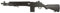 Double Eagle Airsoft-Gewehr im M35F-Stil M14 - Federmodell - Manuelles Scharfschalten/Einzelschussschießen - Material: hochbeständiger Kunststoff - Farbe: Schwarz - Leistung 0,4 Joule