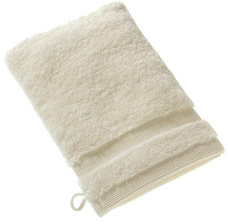 SCHÖNER WOHNEN Premium Waschhandschuh Baby 16x21 cm - saugstark - Luxus Waschlappen Weiß - 100% Baumwolle - als Handtuch-Set kombinierbar - Frottee Kinder - Öko-Tex