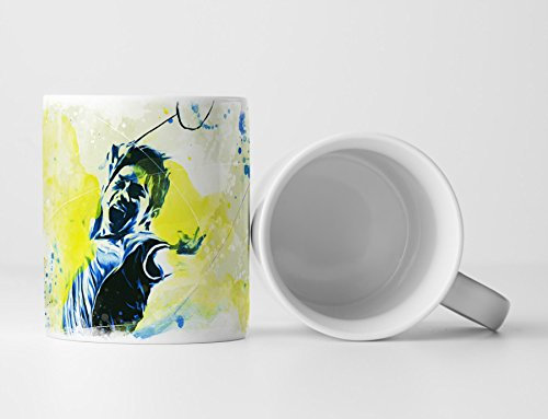 Badminton Tasse als Geschenk, Design Sinus Art