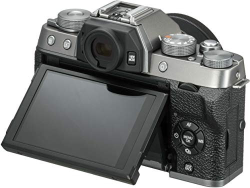 Fujifilm Kit X-T100 Fotocamera Digitale 24MP, Mirino EVF, Schermo LCD Touch da 3 Inclinabile a 180°, WiFi e Bluetooth + XC 15-45mm F/3.5-5.6 OIS PZ MILC, 24.2MP, CMOS, Argento Scuro
