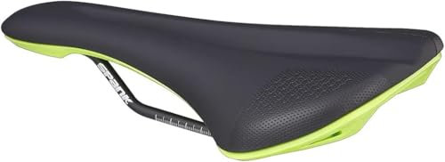 SPANK OOOZY 280 Sattel MTB E-Bike Cycle Gravel Erwachsene Unisex Schwarz/Grün, 265 mm x 144 mm