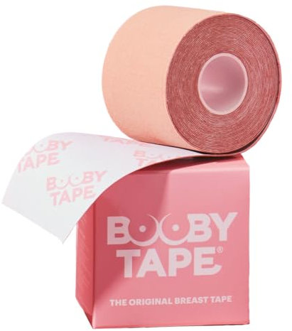 Booby - Rotolo di nastro adesivo, 5 m, colore: Nudo