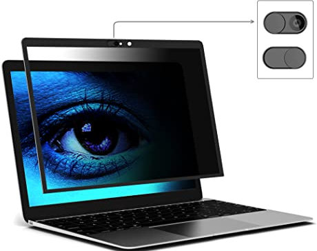 Für MacBook Pro 13 Zoll, MacBook Air 13 Zoll abnehmbare HD-Blickschutz-Filter, blasenfreies Design, Webcam-Cover Slide, für MacBook Pro 13 (2016~2021) und MacBook Air (2018~2021) )